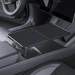 Car Center Console Table, Foldable Car Center Console Table, Multifunctional Car Storage Holder, Car Interior Accessories for Tesla Model Y / 3
