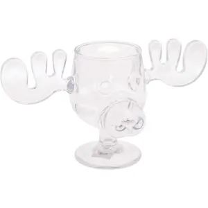 National Lampoon’s Christmas Vacation Acrylic Moose Cup - Griswold Moose Mug - 4.5" - 6 Ounce,Clear
