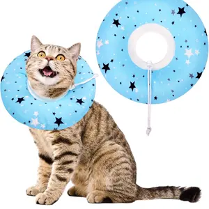 Adjustable Small Cat Cone Collar for Wound Healing and Recovery