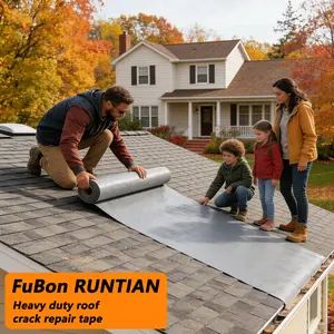 FuBon RUNTIAN Large Size Roll Waterproof Polymer Sealant Tape, 39.4"x5.5yd 1-Pack, Extreme Weather-Resistant, UV-Resistant, Durable for Outdoor Large Projects, Leak Repair