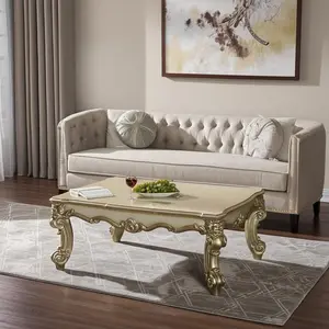 HomeRoots 572283 22 x 53 x 36 in. Dark Brown Wood Coffee Table