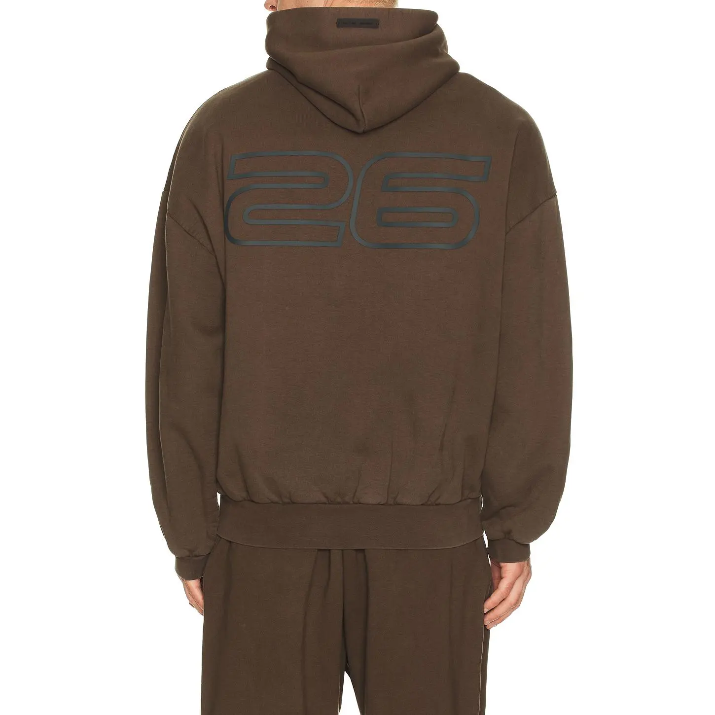 Fear of God ESSENTIALS 90'S Hoodie in Brown Fear of God ESSENTIALS 90'S Hoodie in Brown