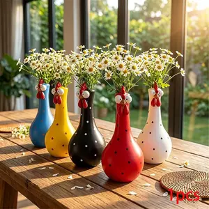 Funny Long Neck Chicken Statue Vase, Creative Chicken Planter, Animal Flower Pot for Outdoor, Garden Decor, Lawn Patio Centerpiece Statues