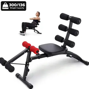Multi-Functional Adjustable Ab Machine - Home Gym Abdominal Training Equipment, Sit-Up Trainer & Full Body Workout Bench Chair