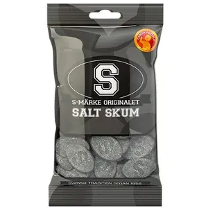 S-Märke Salty Foam 70g - Classic Swedish Candy