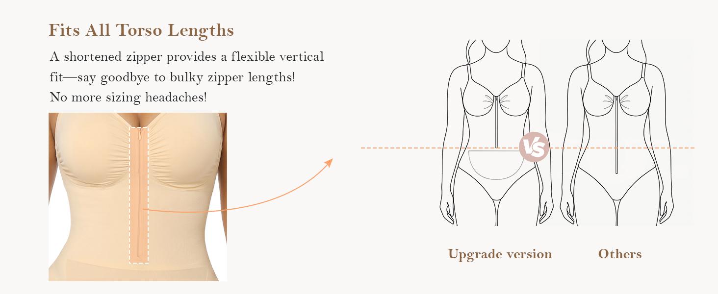 YIANNA #Livestream Women Fajas Shapewear Seamless Bodysuit Brief-Style Double-Layer Tummy Control Zip-Up Body Shaper Waist Defining Silhouette YIANNA #Livestream Women Fajas Shapewear Seamless Bodysuit Brief-Style Double-Layer Tummy Control Zip-Up Body Shaper Waist Defining Silhouette