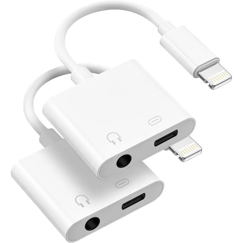 [Apple MFi Certified] 2 Pack Lightning to 3.5mm Headphone Jack Adapter ...