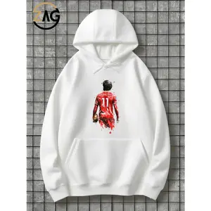 Unisex Adult Teen Ultimate Fan Gear Salah Hoodie for Soccer Enthusiasts Comfort - Unisex, hooded sweatshirt, front pocket design, Brother Teenage Mom Dad Halloween Birthday Christmas Gift Valentine's Day Boyfriend Girlfriend