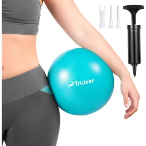Pilates Ball - 9 Inch Core Ball for Physical Therapy, Yoga, Stability & Workout - Office & Home Gym