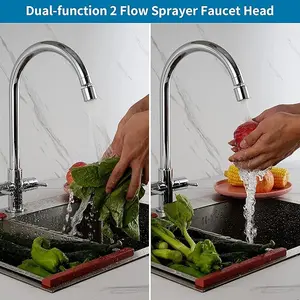 Vphom Faucet Aerator 360° Twist Kitchen Sink Sprayer Attachment with High Quality Material and Easy Installation, Standard Spout Faucets