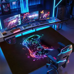 Velvet Soft Gaming Controller Rug, Comfortable Fluorescent Area Rug, Gaming Rugs, Perfect for Living Room Kitchen Entrance, Teenage Bedroom Decor