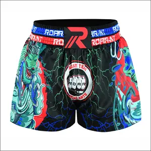 ROAR-INT Kids Dragon Muay Thai Kickboxing Shorts for Boys and Girls