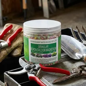 Granular Boron Calcium Magnesium Trace Element Fertilizer 200g for Plants, Universal Water-Soluble Slow-Release Nutrient for Flowers, Vegetables and Agriculture