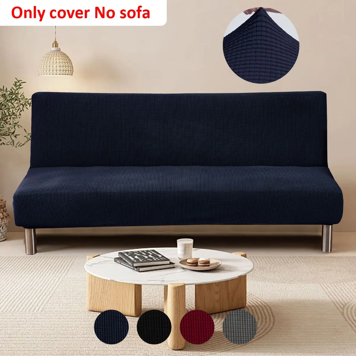 1PC Jacquard Stretch Corn Fleece Sofa Cover Foldable Removable Washable Comfortable Versatile Non Slip Material Sofa Bed Cover Washable Sofa Slipcover Washable Couch Covers Stretchable Sofa Cover