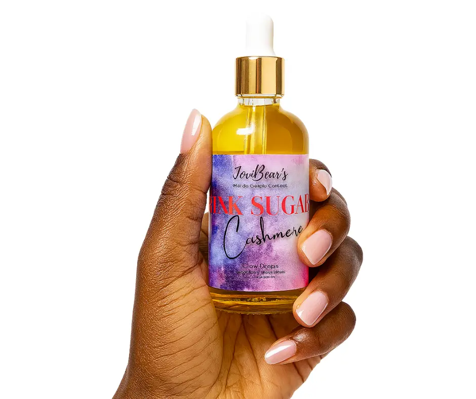 JerrBear's Glow Drops Body Oil - 1oz, 4oz or 8oz Single Item, Organic, Scented, Gentle, Hydrating Natural Oils Moisturizer for Dry, Sensitive Skin, Youth-Boosting, Aluminum-Free Bath & Body Care