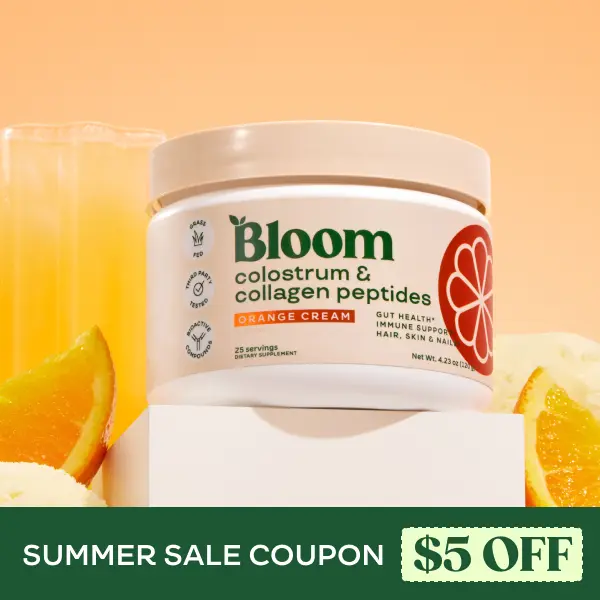 Bloom Nutrition Colostrum & Collagen Peptides Powder (25 Servings) – Grass-Fed Protein Powder for Gut Health, Immune Support & Skin Bloom Nutrition Colostrum & Collagen Peptides Powder (25 Servings) – Grass-Fed Protein Powder for Gut Health, Immune Support & Skin