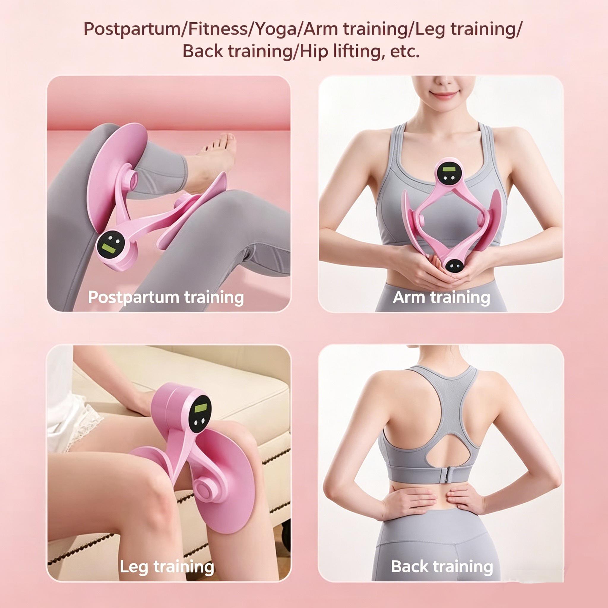 Kegel Exerciser, Pelvic Floor Muscle Exercise Devices for Women, Inner Thigh Exerciser Leg Workout Equipment Thigh Trainer for Male Hip Trimmer Inner Thigh Toner Workout