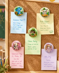 5 Pieces Custom Binder paper PP Clips (one side)