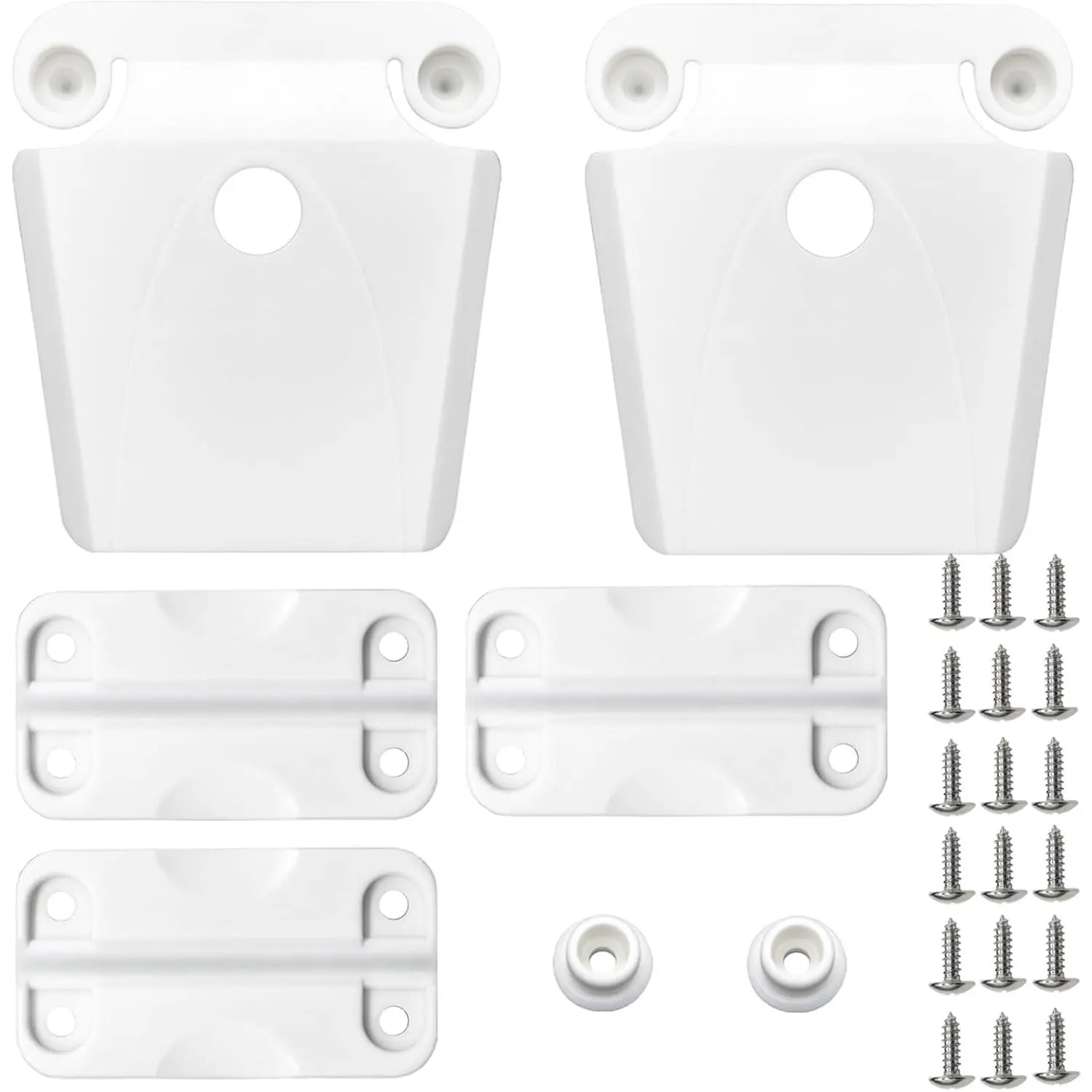 Cooler Hinge and Latch Kit for Igloo Cooler with Screws Cooler Latch Replacement Parts 2 Latches 3 Hinges for Maintaining and Replacing Cooler Accessories