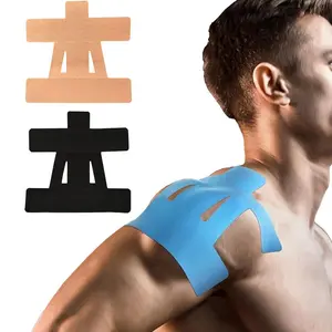 Precut Kinesiology Tape, 10/20pcs Waterproof & Elastic Shoulder Athletic Tape, Breathable Hypoallergenic Latex-free Tape for Shoulder Support & Stability Sports Training