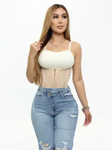 Waist Trainer #32- Black, Skin & Pink