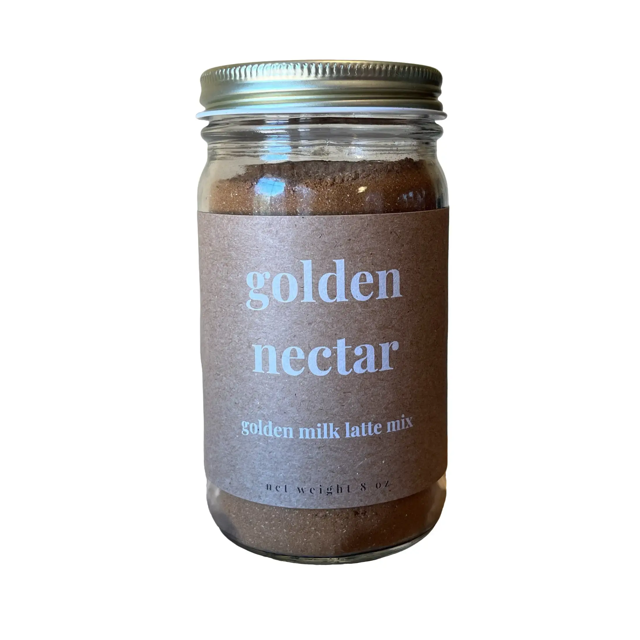 Golden Nectar – Adaptogenic Golden Milk Latte Mix | Turmeric, Ashwagandha & Functional Mushrooms | Caffeine-Free Wellness Elixir 42 Servings Beverage