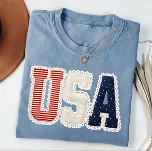 USA Flag Shirt Patriotic Shirt Memorial Day T-Shirt 4th of July Shirt America Shirt Fourth of July Summer Graphic Tee for Women and Men