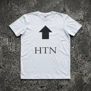 100% cotton HTN arrow tee Classic Cotton Fabric Menswear Graphic Top Man Streetwear Tshirt