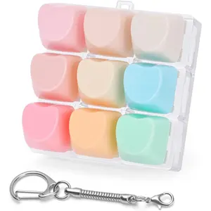 Heart Shape Keyboard Fidget Toys for Adults Colorful Clicker Button Keychain for Work Stress Relief ADHD Autism ASMR (Heart-Shape, 1)