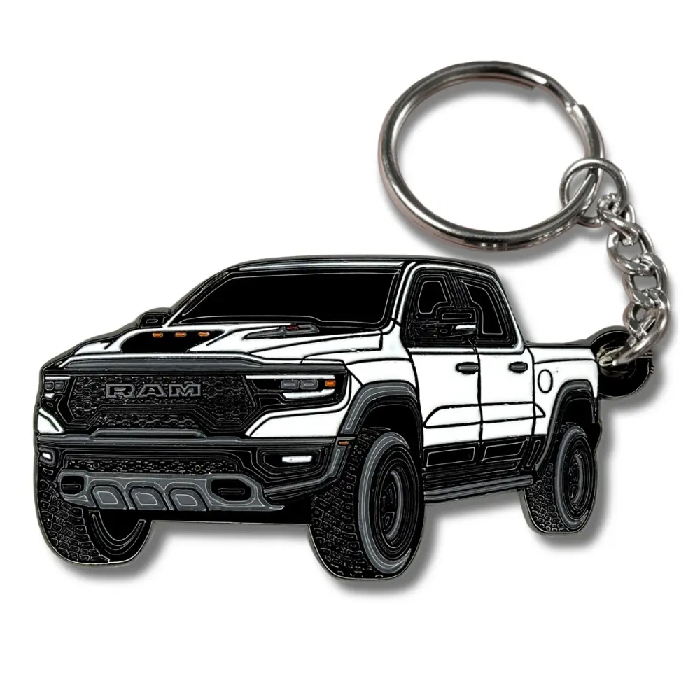 Dodge RAM 1500 2500 Keychain Accessories, Premium Truck Key Fob for RAM Owners, For Pickup Truck Enthusiasts & Automotive Fans, Rugged Automotive Gift for Daily Carry