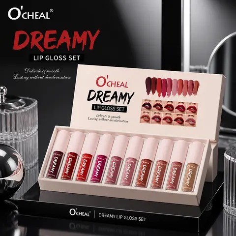 10-Piece Matte Lip Color Set for Women, 10 Versatile Velvet Lip Shades for Natural, Soft Glam and Bold Makeup Looks, Lightweight Comfortable Lip Makeup Collection for Everyday Wear, Dates, Parties and Special Occasions