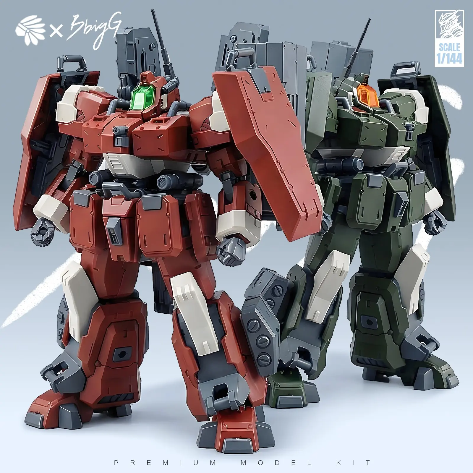 1/144 Scale Modular Armored Robot Model Kit with 13 Expandable Interfaces, Complete Weapon Accessories for Sci-Fi Mecha Collectors, 14cm/5.5in DIY Toy