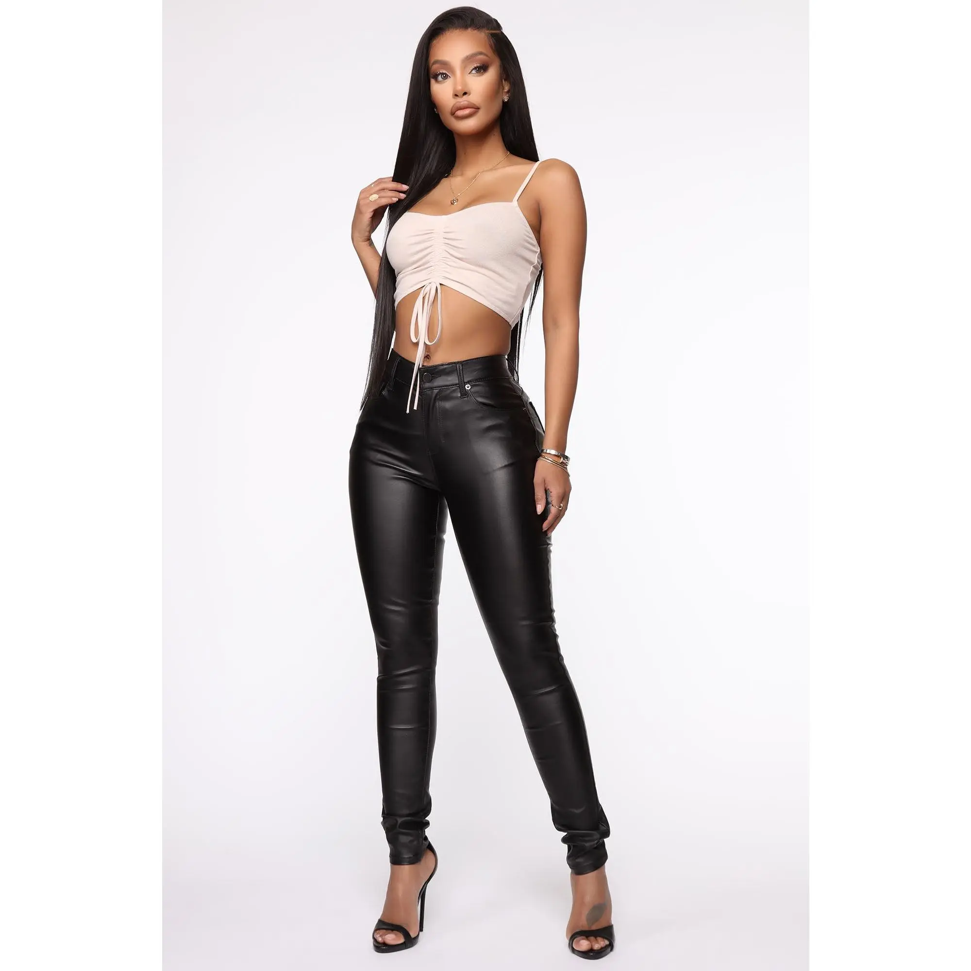 She Bad PU Leather Pant - Black