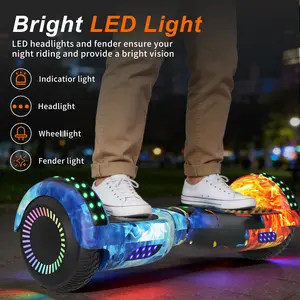 Commugo P6 Dual Motor All-Terrain Self-Balancing Electric Scooter with LED Lights, 300W Motors, 7.5 mph Max Speed – Gifts for Kids, Wheel Weights (TikTok Shop Spring Glow Up), Scooters