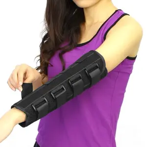 Adult Elbow Brace Splint Cubital Tunnel Syndrome Adjustable Support Fracture Immobilizer Protector Tennis Arm Stabilizer Night Sleep Wrap
