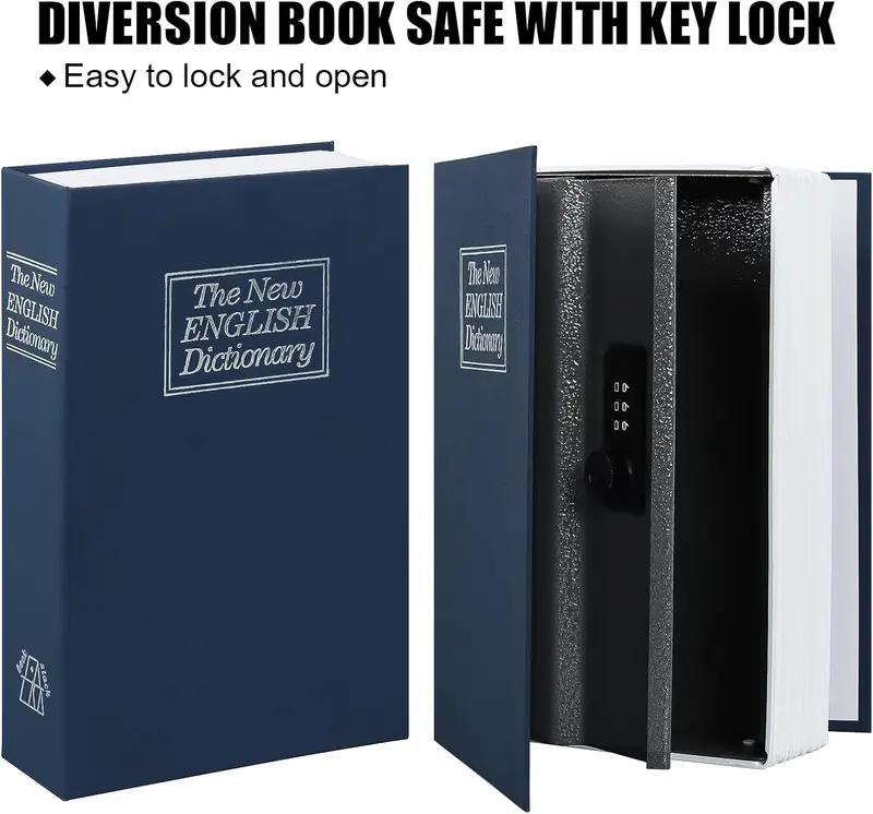 Diversion Book Safe Storage Box Dictionary Secret SafeCan with Security Combination Lock, Diversion BookHidden Safe for Storing Money, Jewelry, Gun and Passport#BookSafe