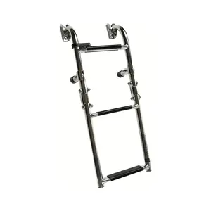 Marine City Foldable 1+2 Step Boarding Ladder – 304 Stainless Steel Boat Ladder