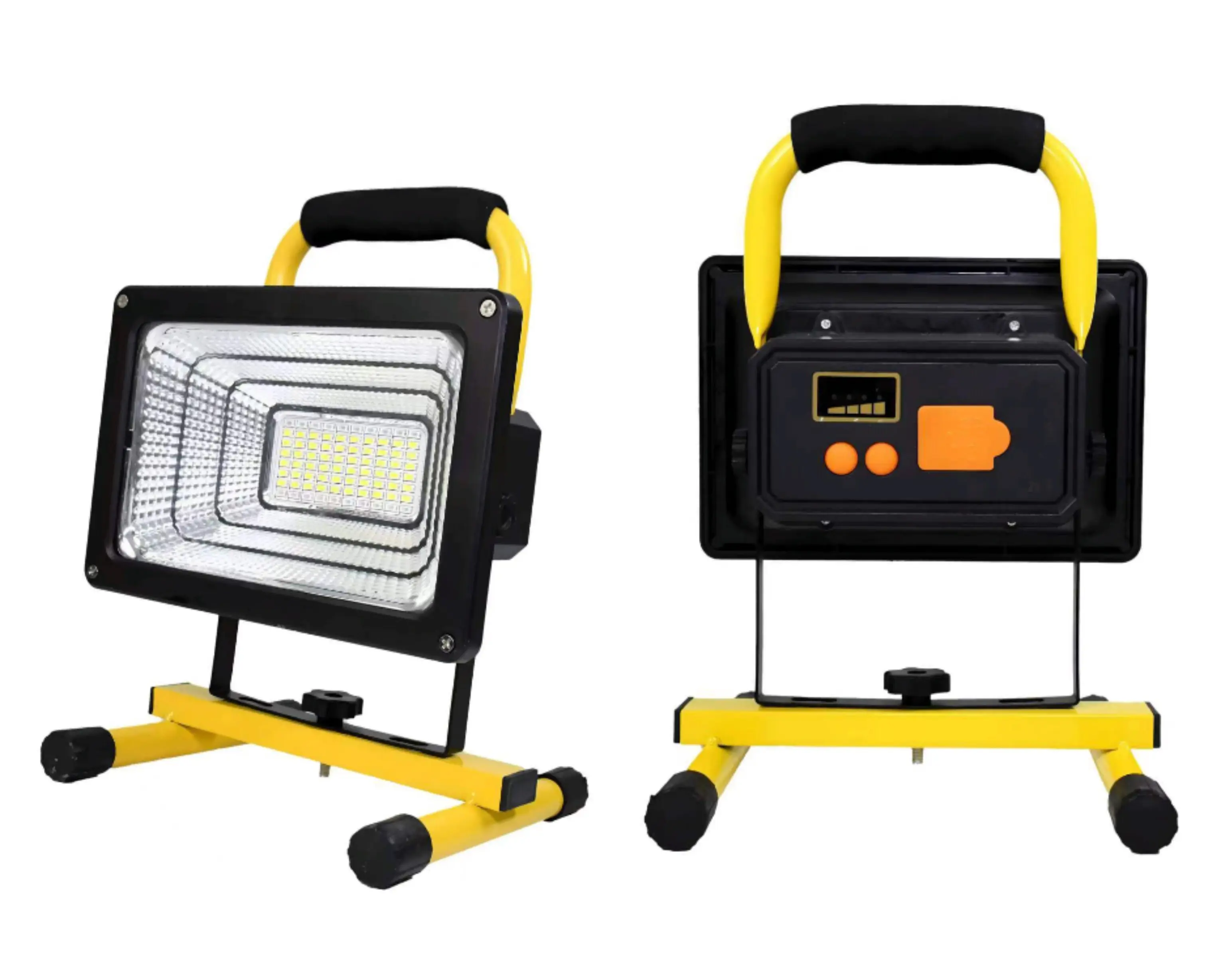 Rechargeable LED Work Light with Adjustable Stand and Handle for Outdoor Use