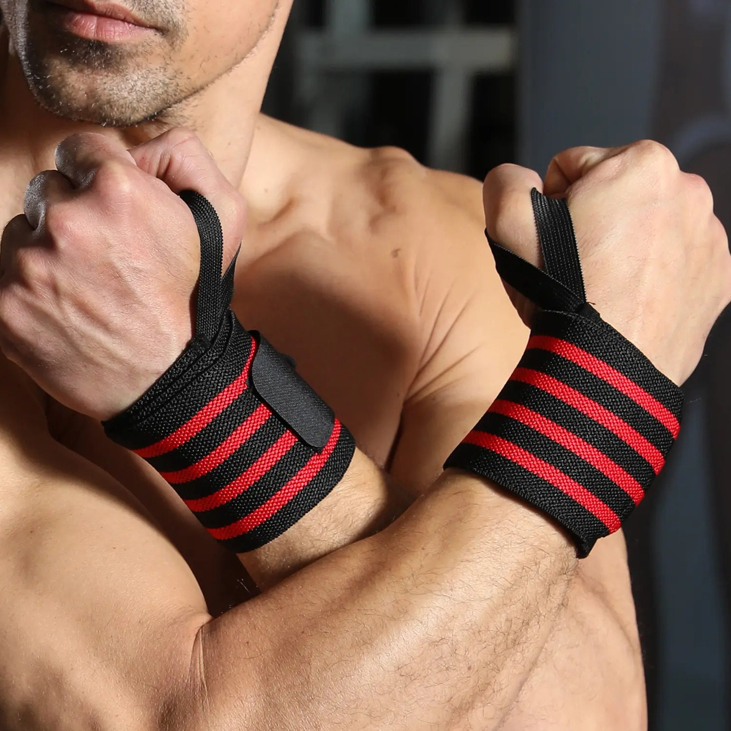 Wrist Guard Fitness Wrapping Bandages Adjustable Bandages Wrist Arm Anti-Sprain Men's and Women's Strength Training Weight Lifting Deadlift