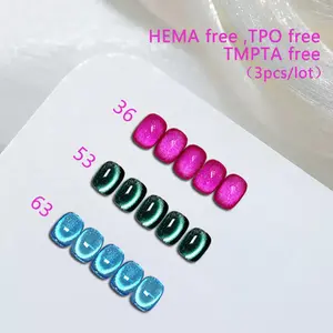 NO.36 .63 .53Cat Eye Nail Gel Polish 3 Colors/Set 10ml  Cat Eye Nail Polish UV LED Soak Off Nail Gel Salon Nail Gel DIY At Home Manicure  Hema Free TPO Free