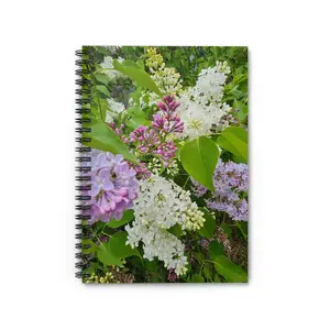 Lilac Floral Photography Spiral Notebook | Ruled Lined Journal