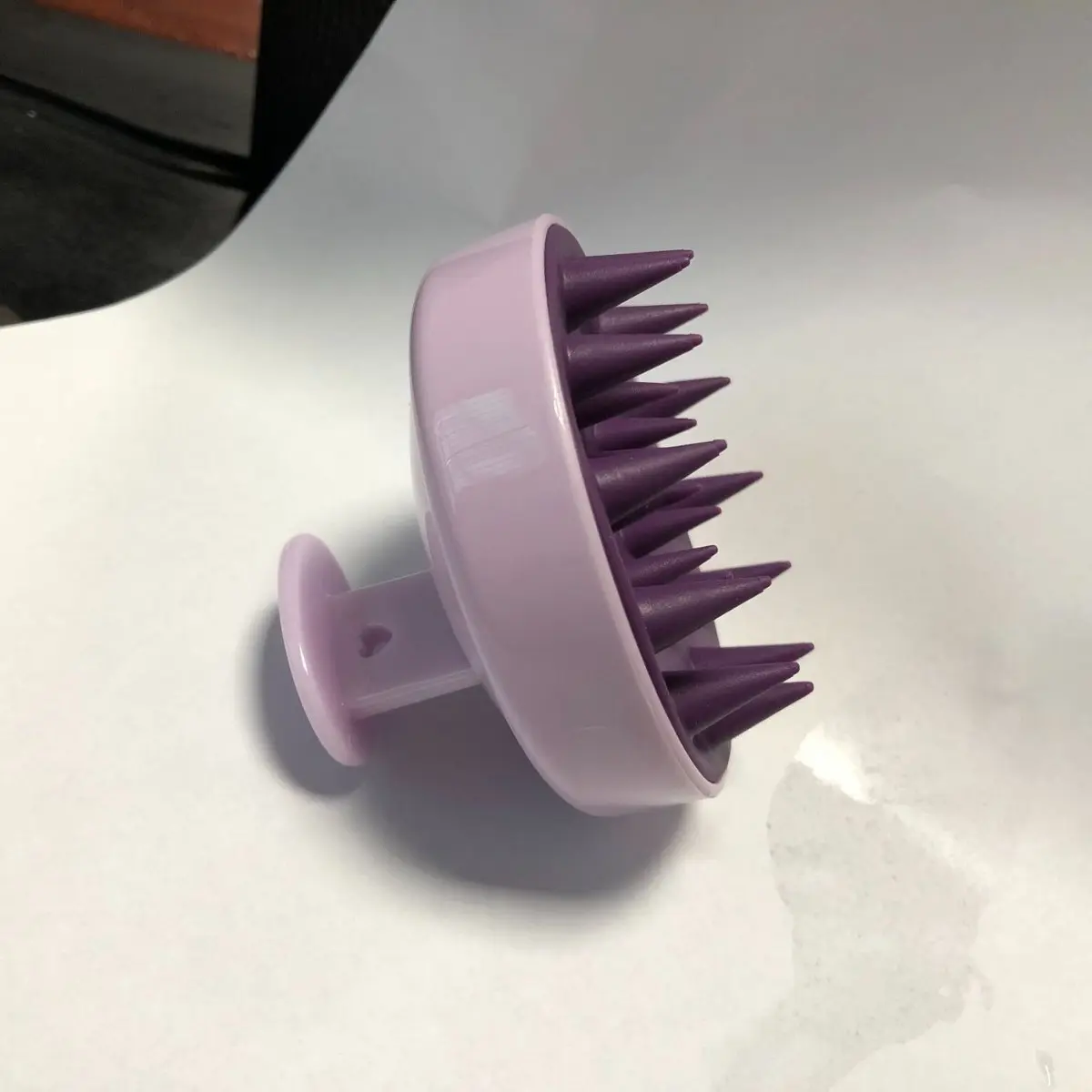 2pcs silicone shampoo and scalp massage brush, Exfoliating brush, Scalp Scrubber, for removing dandruff and scalp care, ergonomic handle, no need for electricity, purple, pink, hair brush, scalp care tool, relaxing head for shower use