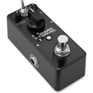 Dark  Distortion Pedal for Pedalboard Electric Guitar, 2 Modes Classic Hyper Crunch to Fuzzy Guitar Pedal True Bypass