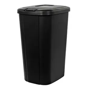 Hefty Kitchen Trash Can, 13.3 Gallon, Plastic Touch Top Garbage Bin with Lid