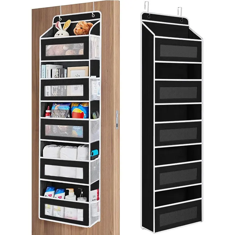 1pc Behind Door Wardrobe Storage, Multi-Layer Hanging Bag Classification, Bathroom/Bedroom Items, 5 Large Capacity Pockets, Hanging Wardrobe Storage Boxes, Non Woven Organizer, Home Organizer Bag, Organizers and Storage