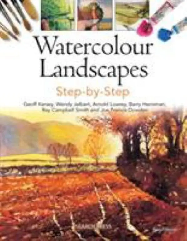 Used Book - Watercolour Landscapes Tutorial by Geoff Kersey (Paperback, English) - Art Painting Guide with Colour Techniques, Step-by-Step Instructions & Materials Coverage (Books Category)