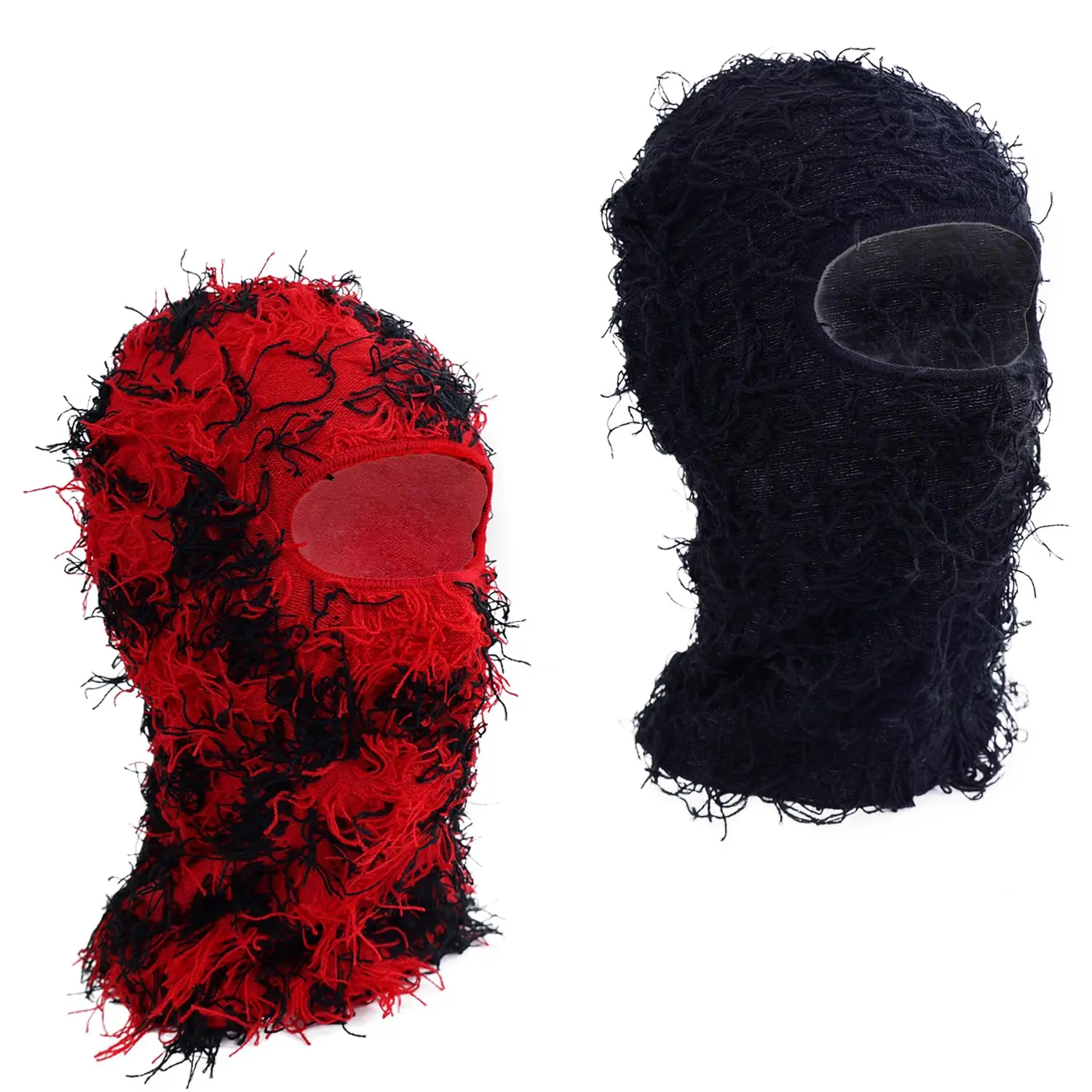 Faceless 2 Pack Distressed Balaclava Ski Masks for MenShiesty Sheisty Masks for Cold WeatherWomen Winter Knitted Full Covering