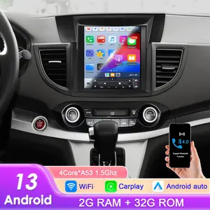 [Hizpo] 9.7 Android 13 Car Multimedia Player For Honda CRV CR-V 2012 - 2016 GPS Carplay WIFI SWC BT FM RDS