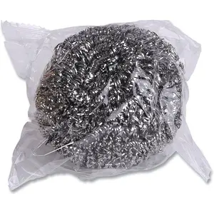 International Endurance Cleaning Collection Stainless Steel Scrubbies, Heat-Treated, Pressed & Curled, Long Lasting, Non-Rusting, Scrubber Kitchen Sponges