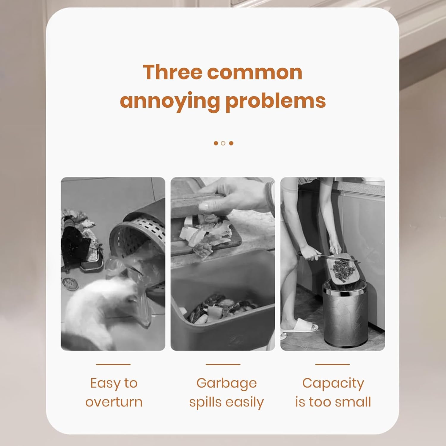 Foldable Kitchen Trash Can, Hanging Trash Bin, Space-saving Hanging Garbage Can for Kitchen Cabinets, Kitchen Accessories Trashcan